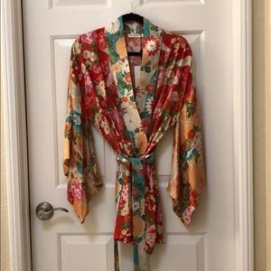 Spell & The Gypsy Delilah Patchwork Kimono in Ruby